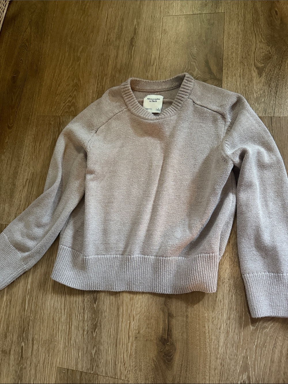 Abercrombie & Fitch Women's Dusty Mauve Crewneck Sweater